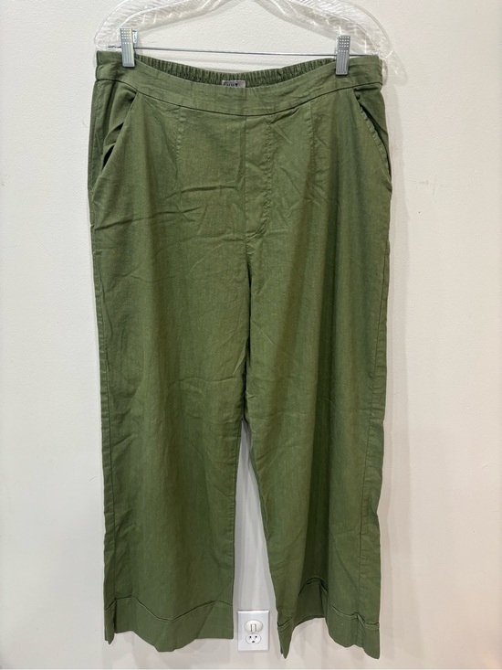 Kut from the Kloth Pants - Kut From The Kloth Pull On Wide Leg Linen Blend Green Pants Women’s Size Large